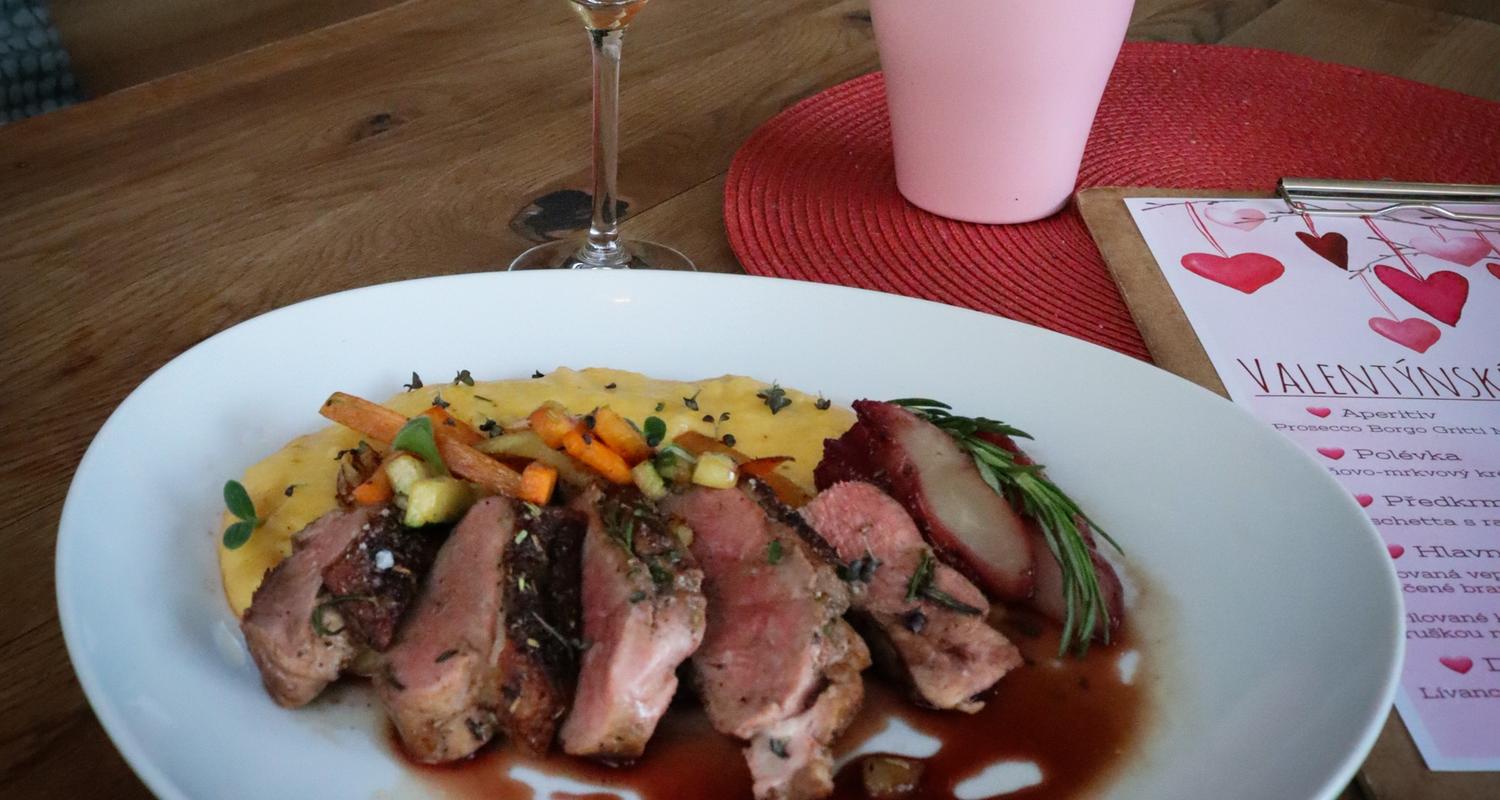 Rychl obcerstveni v centru Prahy - Valentnsk menu